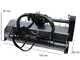 BlackStone BP 135 Hydro - Trinciaerba per trattore - Seria medio-pesante - Spostamento idraulico