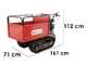 GeoTech Pro GeoPorter H-540E Hydro - Motocarriola cingolata cassone estensibile 500Kg