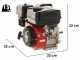 Motore a scoppio GeoTech Pro 212 cc ad albero orizzontale monocilindrico 4 tempi