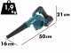 Makita DUB185Z - Soffiatore a batteria - SENZA BATTERIE E CARICABATTERIE