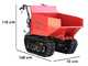 Blue Bird Transporter 500 D - Motocarriola cingolata cassone dumper 500Kg