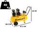 Stanley DST 300/8/50-2 - Compressore aria elettrico monofase silenziato, oil-less - Motore 2.6 HP - 50 lt