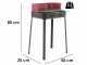 Mille Flavia s/r 45 - Barbecue in ferro artigianale a carbone - 45,5x29,5cm