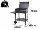 Mille Vanessa Medium - Barbecue in ferro artigianale a carbone - 57,5x37cm