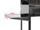 Mille Achille Big - Barbecue in acciaio inox artigianale a carbone - 2x 47,5x37cm