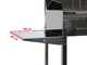Mille Achille Big - Barbecue in acciaio inox artigianale a carbone - 2x 47,5x37cm