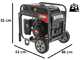 GeoTech iG 3800 EVO - Generatore di corrente carrellato inverter a benzina 3.8 kW - Continua 3.5 kW Monofase