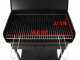 Mille Doriano - Barbecue in ferro artigianale a carbone - 57,5x37cm