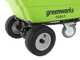 Greenworks G40GC Garden Cart - Carriola elettrica a batteria con ruote - SENZA BATTERIE E CARICABATTERIE