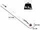GeoTech GT-2 52 L - Potatore a scoppio su asta telescopica - Lama da 30cm
