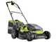 Ryobi Hybrid RY18LMH37A-225 - Tagliaerba a batteria - 2x18V/2.5Ah - Taglio 37 cm