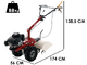 Eurosystems P70 EVO - Motocoltivatore benzina - Loncin LC1P75F - 7HP