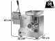 Fimar TC22AT - Tritacarne elettrico - Con grattugia integrata - Gruppo di macinazione in alluminio - 230V