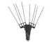Zanon Albatros PRATIK C/AL 300 - Abbacchiatore con batterie al Litio - Asta telescopica 220 - 350 cm - 2x (36V-5Ah)