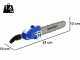 Paterlini Jack PA 10'' 1/4" - Potatore pneumatico a catena - Lama da 25cm