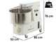 SPIRALMAC SV44HH - Impastatrice a spirale ad alta idratazione - Trifase - 2 velocit&agrave; - 44 Kg