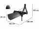 Blackstone B-GB 120 - Lama livellatrice per trattore a rotazione semplice 360&deg; e braccio orientabile