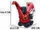 GeoTech Pro BMS155 BSE - Biotrituratore semovente a cingoli su motocarriola GeoPorter 330E BS - Motore B&amp;S XR2100