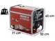 MOSA GE S-8000 BBT AVR EAS - Generatore di corrente a benzina con AVR 6.4 kW - Continua 5.6 kW Trifase + ATS - Motore B&amp;S XR2100