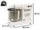 Famag Grilletta IM 8/230 10 Velocit&agrave; HH - Impastatrice a spirale 8 Kg ad alta idratazione