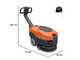 Comet PSW 11 B - Lavapavimenti a batteria - 3 in 1: lava, asciuga e aspira