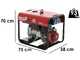 TecnoGen H8000TLX - Generatore di corrente a benzina 6 kW - Continua 5.4 kW Trifase