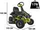 Ryobi RY48RM76A - Trattorino taglierba a batteria - Motore elettrico a batteria 48V/50Ah - taglio da 76cm - 2in1