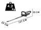 EGO HTX7500 - Tagliasiepi a batteria brushless lama da 75 cm - SENZA BATTERIE E CARICABATTERIE