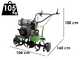 Motozappa Agri 102 con fresa 95 cm -  Motore a Diesel da 296cc