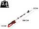Einhell GC-HH 18/45 Li T - Tagliasiepi su asta di prolunga a batteria 18V- SENZA BATTERIA E CARICABATTERIE