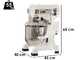 FIMAR EASYLINE B10K - Impastatrice planetaria professionale - Vasca INOX da 10 litri