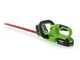 Greenworks G24HT56 - Tagliasiepi a batteria con lama da 56 cm - SENZA BATTERIA E CARICABATTERIE