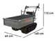 Wortex SFL 300 - Motocarriola cingolata cassone estensibile - Portata 300Kg