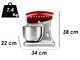 G3 FERRARI Pastaio DELUXE Rosso - Impastatrice Planetaria - 1200 Watt