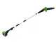 Greenworks GD60PS25 - Potatore su asta di prolunga a batteria 60V - Batteria 2Ah