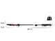 Infaco F3020 - Forbice elettrica da potatura su asta - 36V 3Ah - 147.5/212 cm