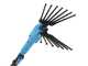 Lisam Oliveco - Abbacchiatore Elettrico a batteria - Con denti in Nylon  - 230-330 cm - Asta Telescopica