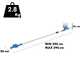Paterlini B-Fly - Abbacchiatore elettrico - 12V - Asta in alluminio telescopica 206 - 296 cm