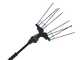 Lisam Thor - Abbacchiatore Elettrico a batteria - Con 8 denti in carbonio - 250-350 cm - Asta Telescopica