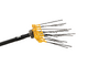 Lisam Swing - Abbacchiatore Elettrico a batteria - Con 8 + 8 denti in carbonio - 240 cm - Asta Fissa