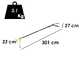 Lisam Swing - Abbacchiatore Elettrico a batteria - Con 8 + 8 denti in carbonio - 220-300 cm - Asta Telescopica