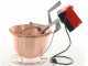 NuovaFac Cuoca Automatica - Paiolo in rame elettrico liscio per polenta base tonda 4L - 24W