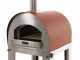 Fontana Margherita Rosso - Forno a gas da esterno con carrello