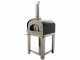 Seven Italy Persefone Antracite - Forno a legna da esterno con carrello