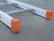 Facal Genia GS350, 11 gradini, 3.51 m - Scala in alluminio semplice singola - Altezza stimata operativa 4.45 m