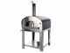Seven Italy Ade Antracite - Forno a gas da esterno con carrello