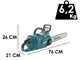 Makita UC015GZ - Elettrosega a batteria - Lama da 35cm - SENZA BATTERIA E CARICABATTERIE