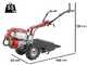 Barbieri RED - Motocoltivatore benzina - Honda GX160 - 4.8HP