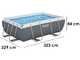 Bestway Power Steel 56629 - 282x196x84 cm - Piscina fuori terra + Pompa filtro 16 W