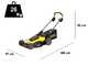 Stanley SFMCMWS251M-QW - Tagliaerba a batteria 36V - SENZA BATTERIA E CARICABATTERIA